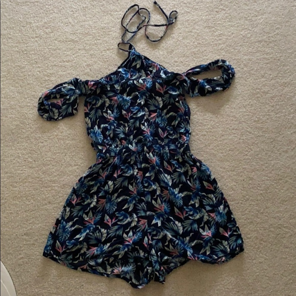 Floral Halter/ Off the Shoulder ROMPER